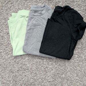 Cat & Jack Black, Gray, and Green Kids' T-Shirt Trio